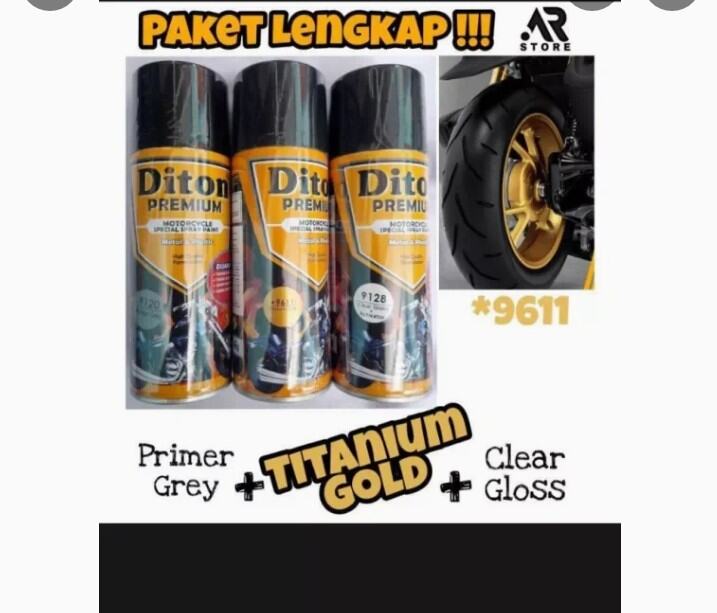 Paket Hemat Pylox Diton Premium Cc Epoksi Primer Grey Titanium Gold