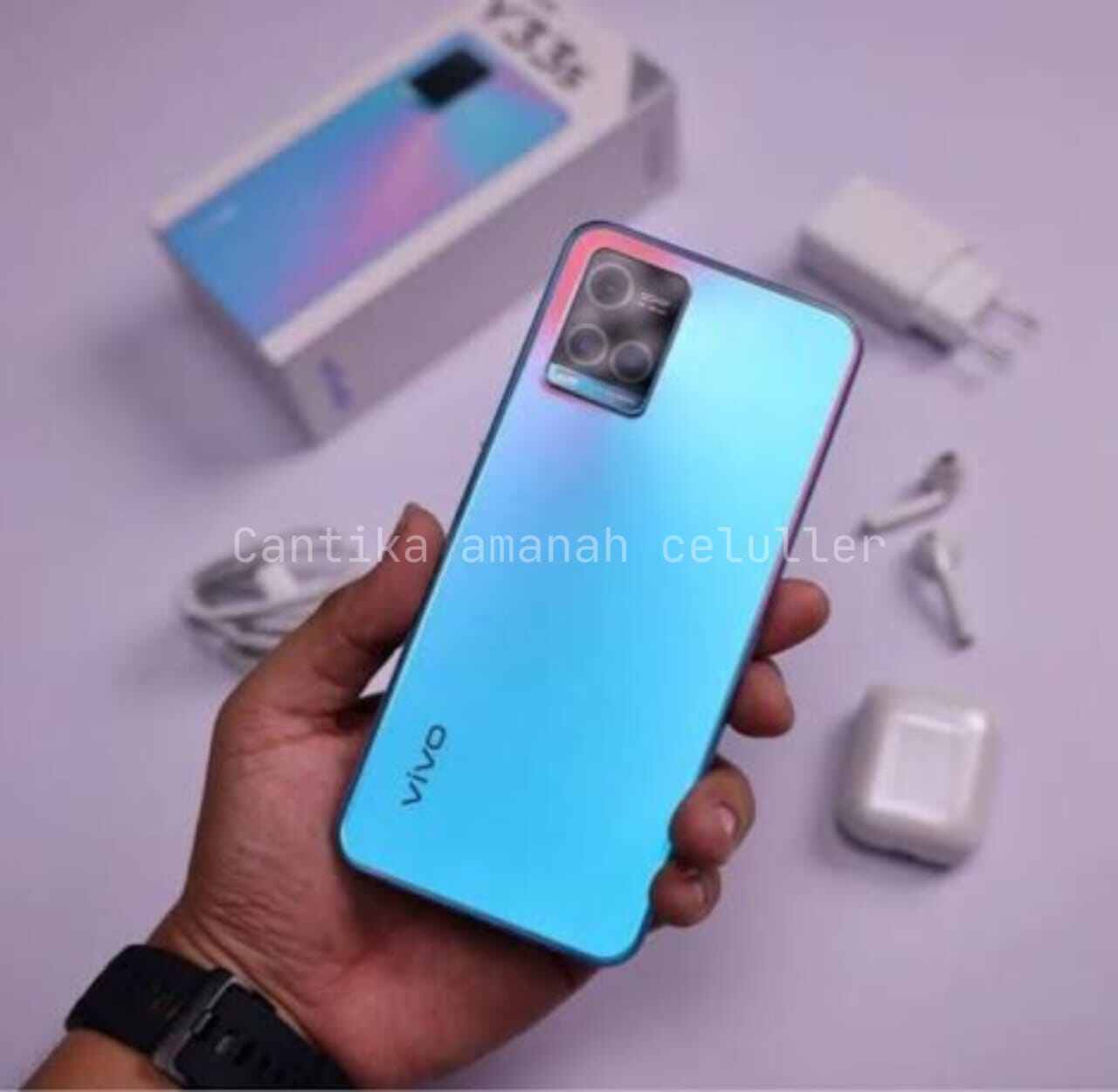 Handphone vivo y33s Ram 8/128 gb masih mulus gransi resmi indonesia Giá 2,120,000 Đồng*Miễn phí vận chuyển