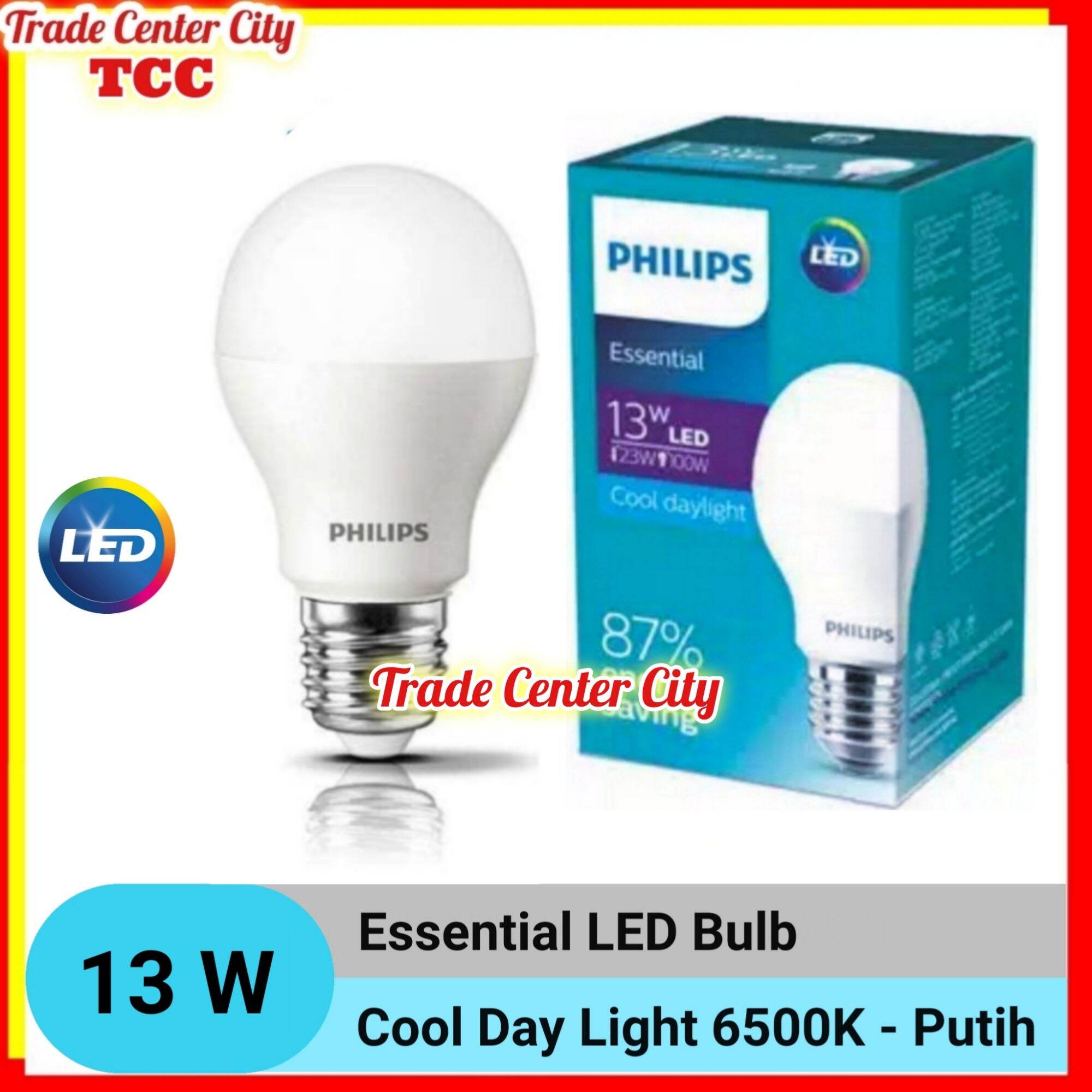 PHILIPS LAMPU LED 13 WATT 13 WAT 13W BULB ESSENTIAL BOHLAM LAMPU ...