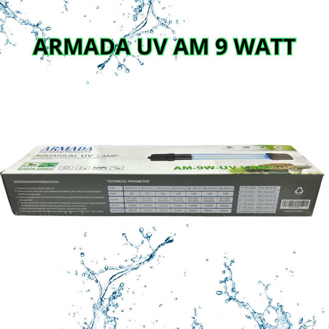 ARMADA UV AM 9 WATT LAMPU UV STERILISASI ANTI LUMUT BAKTERI DAN ALGAE