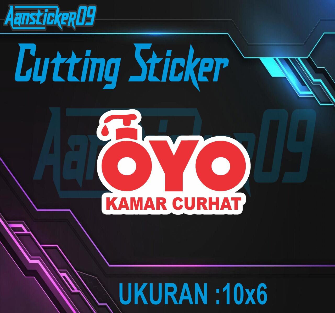 stiker oyo stiker lagi viral stiker cutting stiker murah | Lazada Indonesia