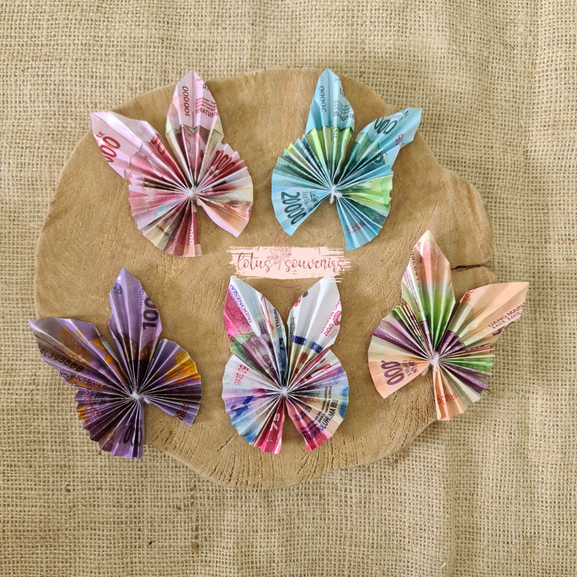 Origami bunga uang kupu-kupu | Bunga uang mainan | Paper flower | Bunga  kertas | Bunga mahar | Lazada Indonesia