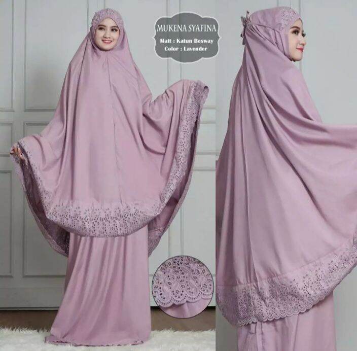 ALICIA MUSLIM MUKENA KHADIZAH MUKENA DEWASA JUMBO MUKENA CANTIK