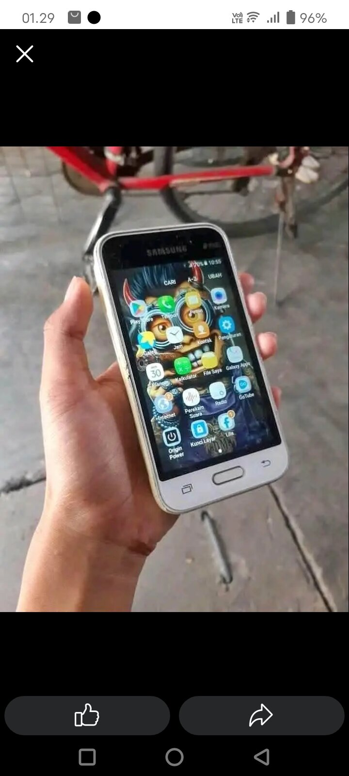 SAMSUNG J1 MINI JAR 4G DUALL SIM BISA PAKAI MEMORY HP SECOND NORMAL SIAP PAKAI Harga 115,000 rupiah*Gratis Ongkir