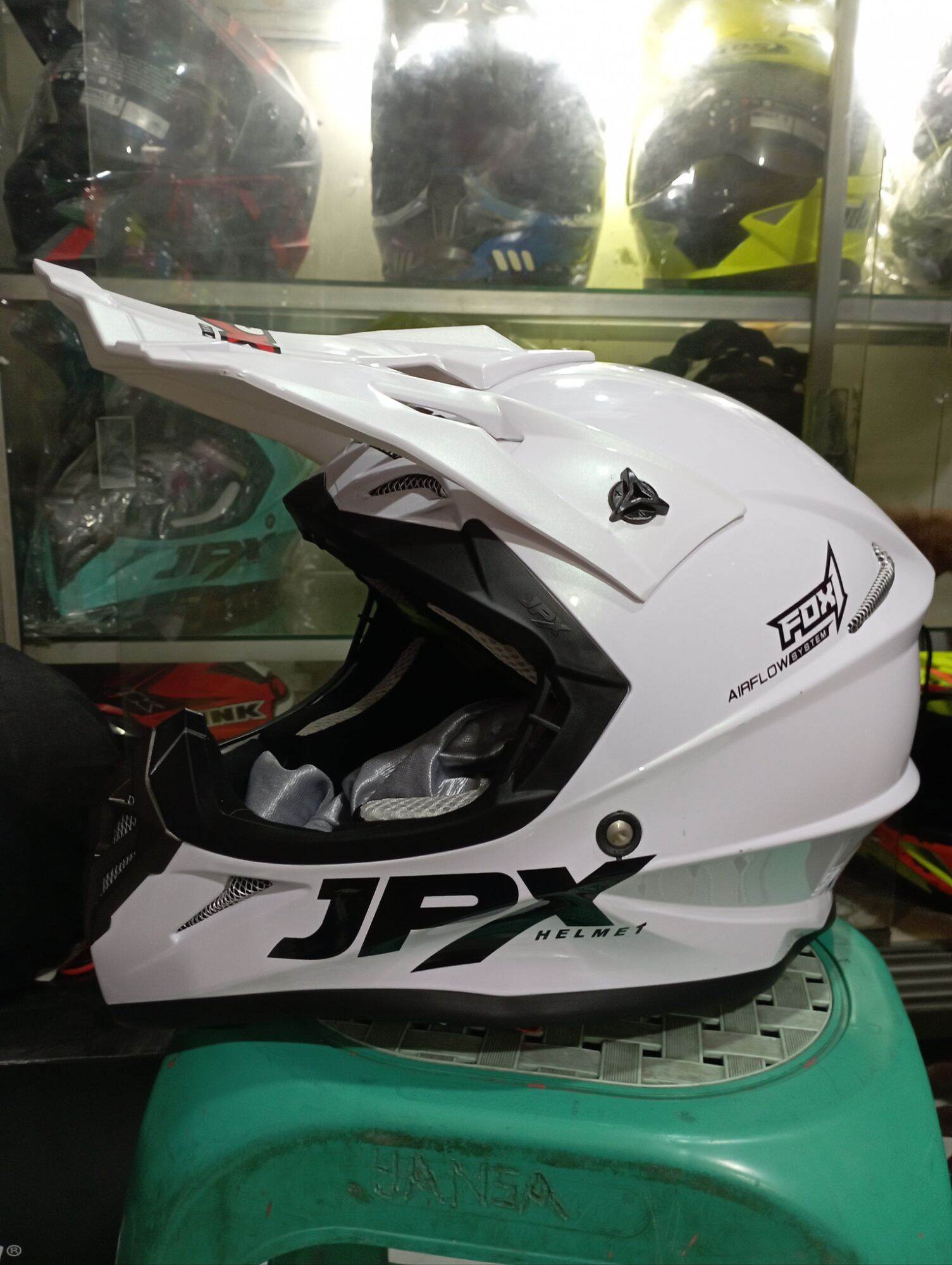 HELM JPX CROSS TRAIL FOX SOLID FULLFACE TRAIL Harga 535,000 rupiah*Gratis Ongkir