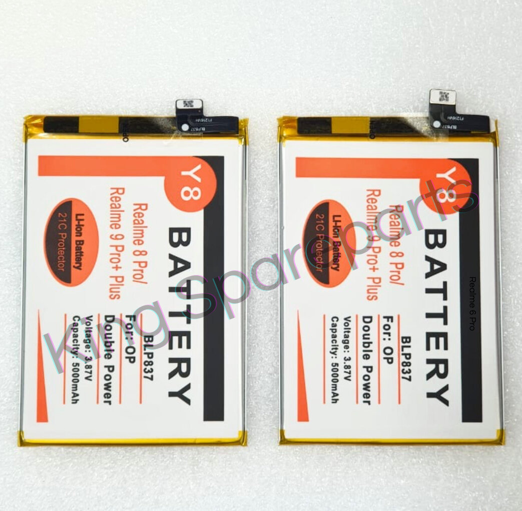 Batre battery realme 8 pro/realme 9 Pro Plus blp837 double power Y8 Harga  125,000 Ringgit*Penghantaran Percuma