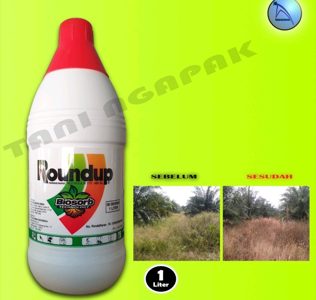 Obat Rumput Roundup 486sl Kemasan 1 Liter Rondap Obat Rumput Lazada