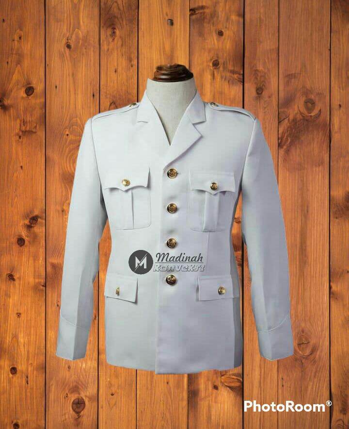 jas ansor model soekarno/ stelan PDU hitam putih | Lazada Indonesia