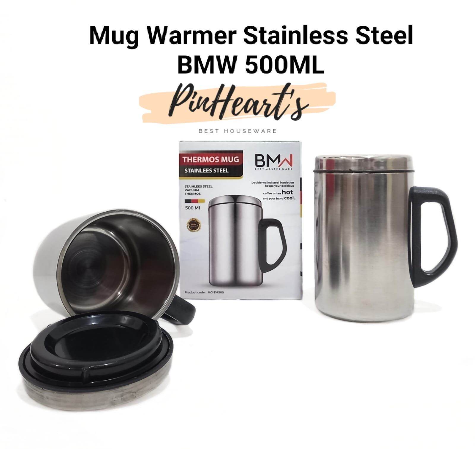 THERMOS MUG WARMER STAINLESS STEEL BMW 500ML | THERMOS PANAS | Lazada ...