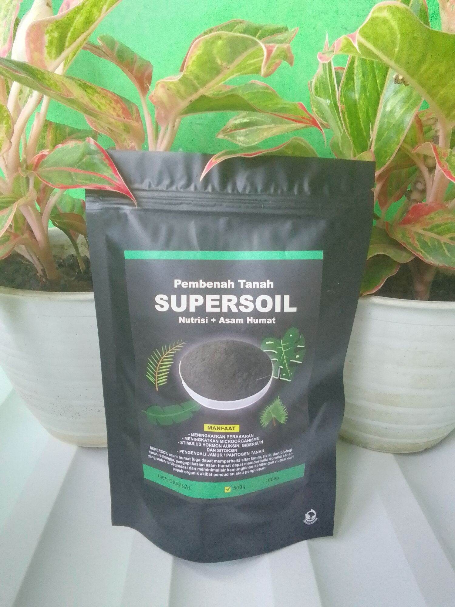 Pupuk Pembenah Tanah Asam Humat Black Supersoil 500 Gr | Lazada Indonesia