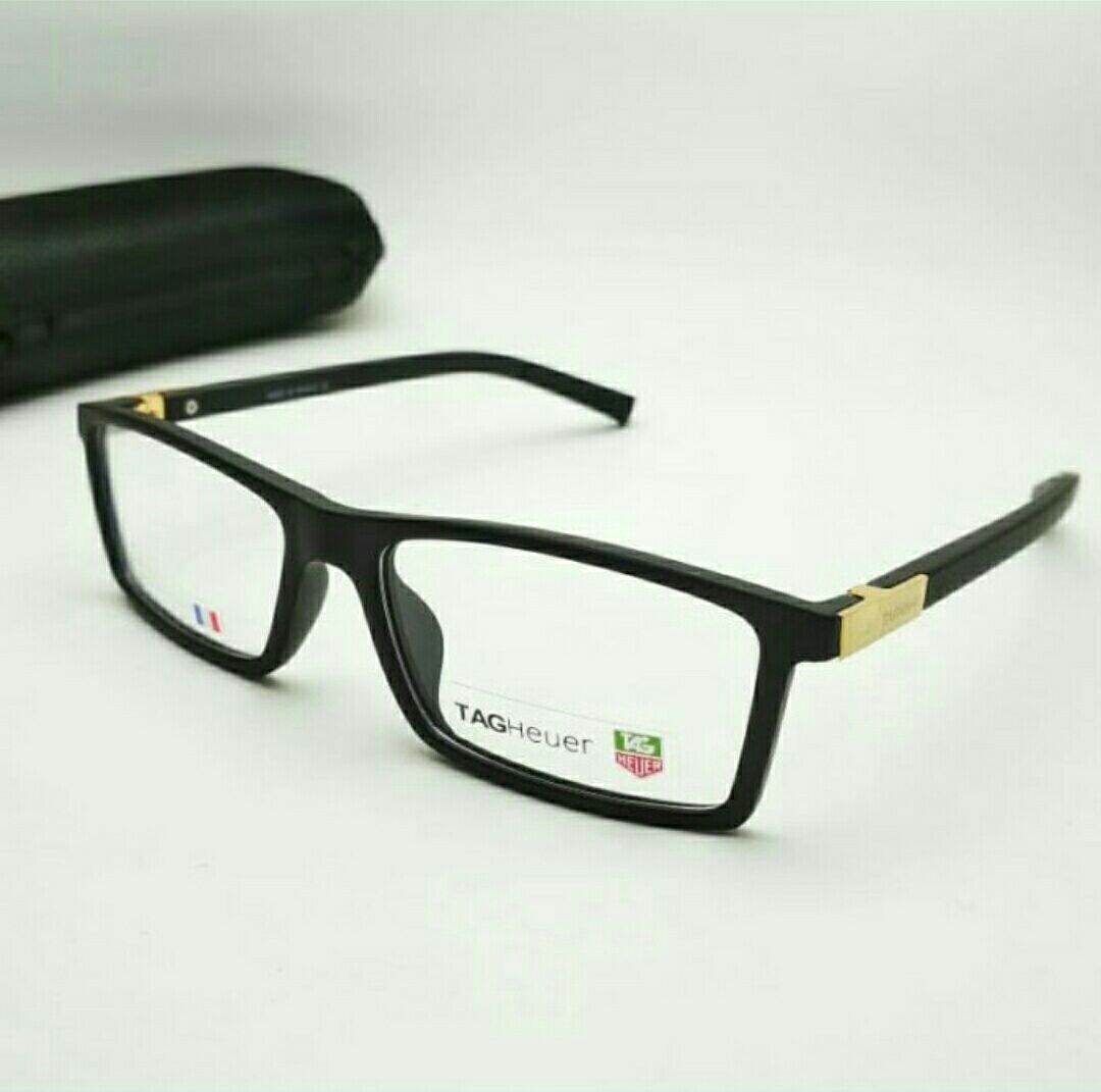 Frame Kacamata TAGHEUER URBAN Black Kacamata Lipat Transparent