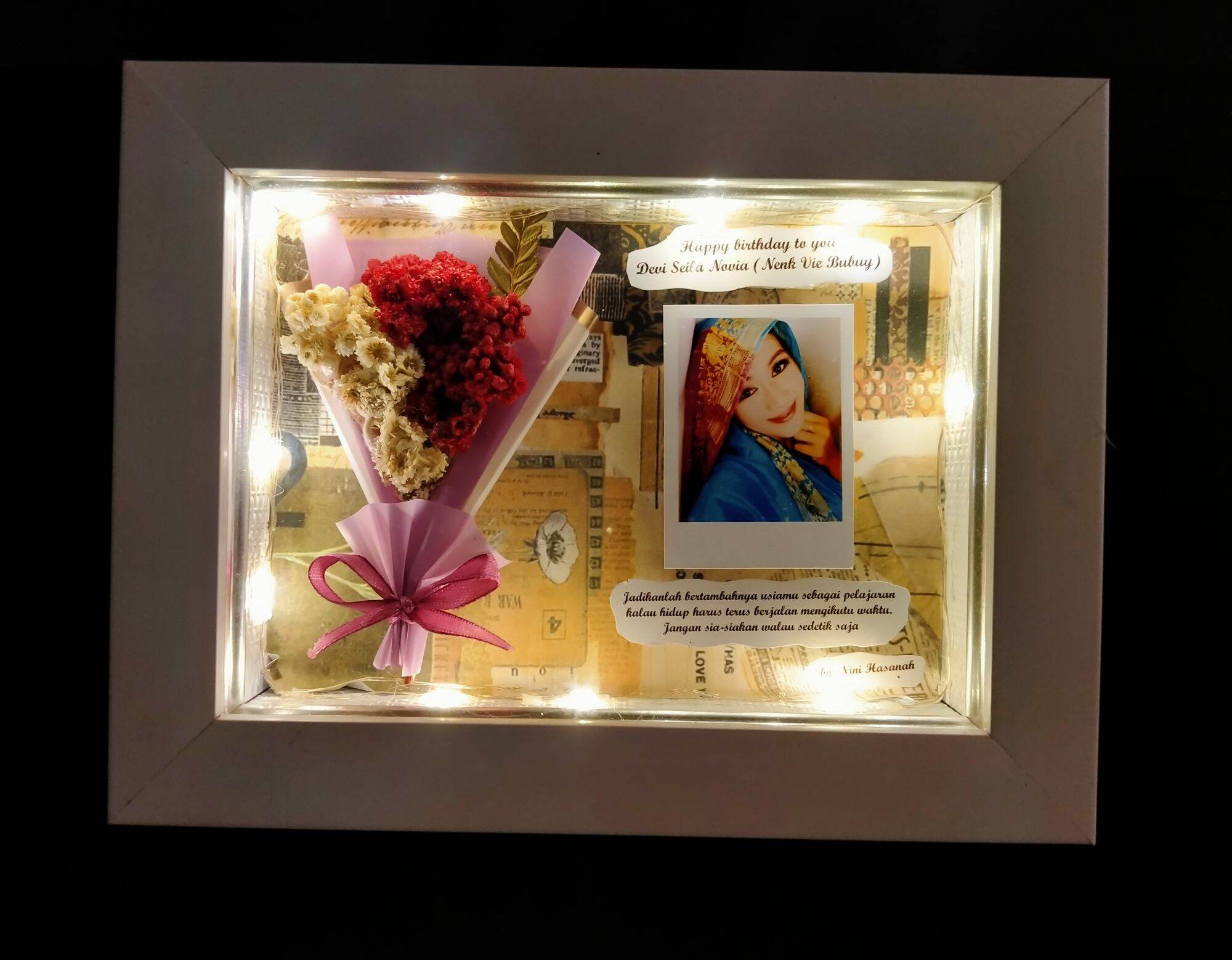 DRIED FLOWER 13x18cm Kado ultah pacar kado ultah sabahat kado bingkai kado edit foto kado ultah murah…