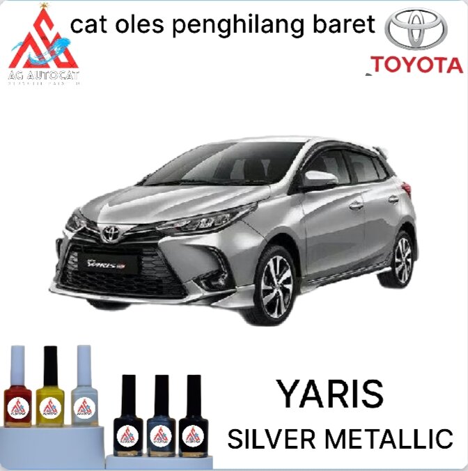 CAT OLES PENGHILANG BARET TOYOTA YARIS,SILVER METALLIC- TERMURAH BISA COD Harga 14,500 rupiah*Gratis Ongkir
