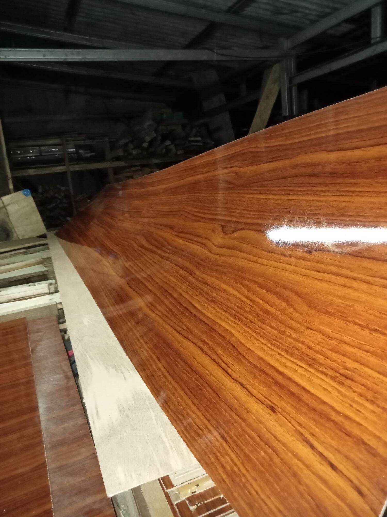 TRIPLEK MELAMIN GLOSSY 3MM ukuran sampai 30X70 PUTIH CREAM COKLAT