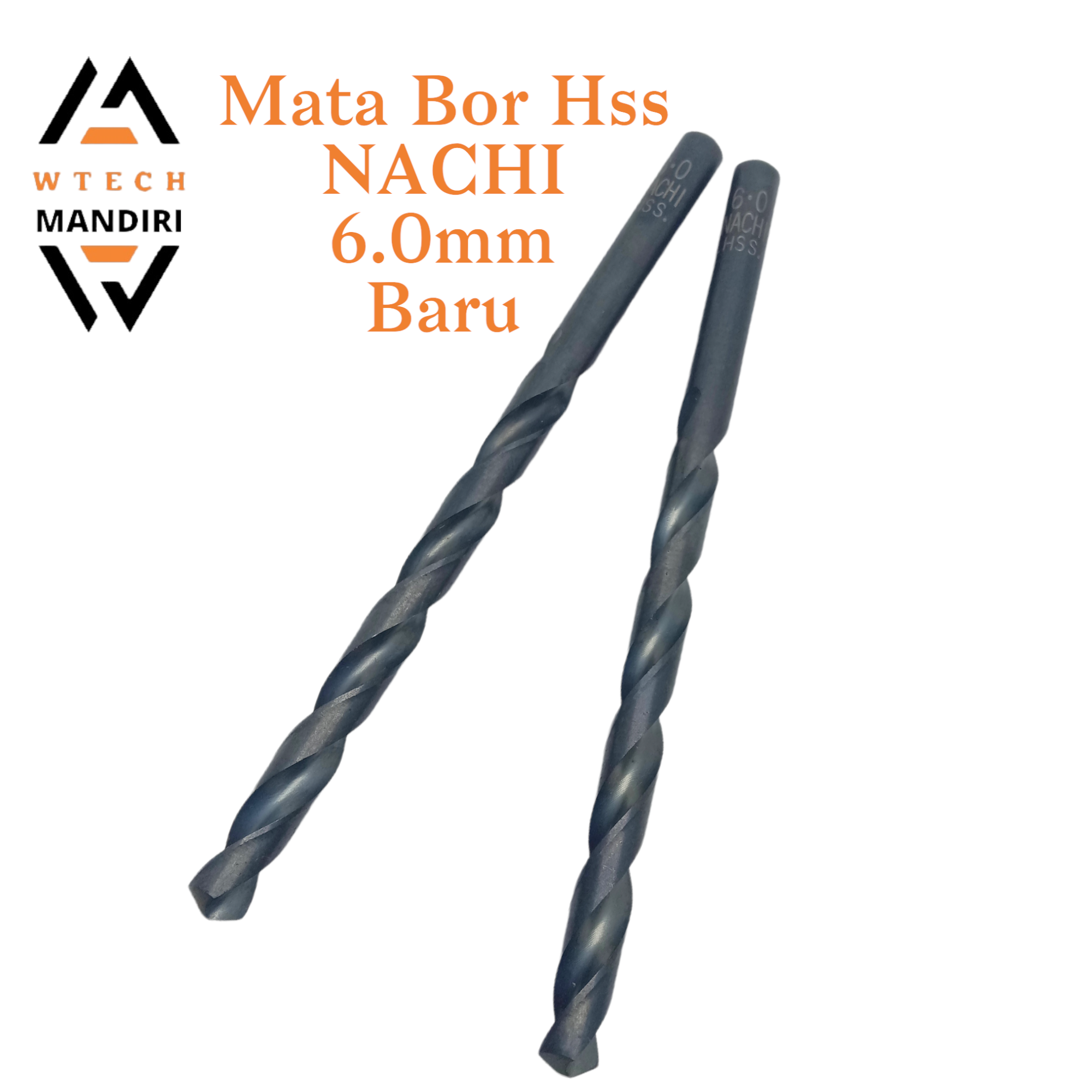 NACHI Mata Bor Besi Hss 6mm 6.5mm 7mm 8mm Shank Dril Bit Original