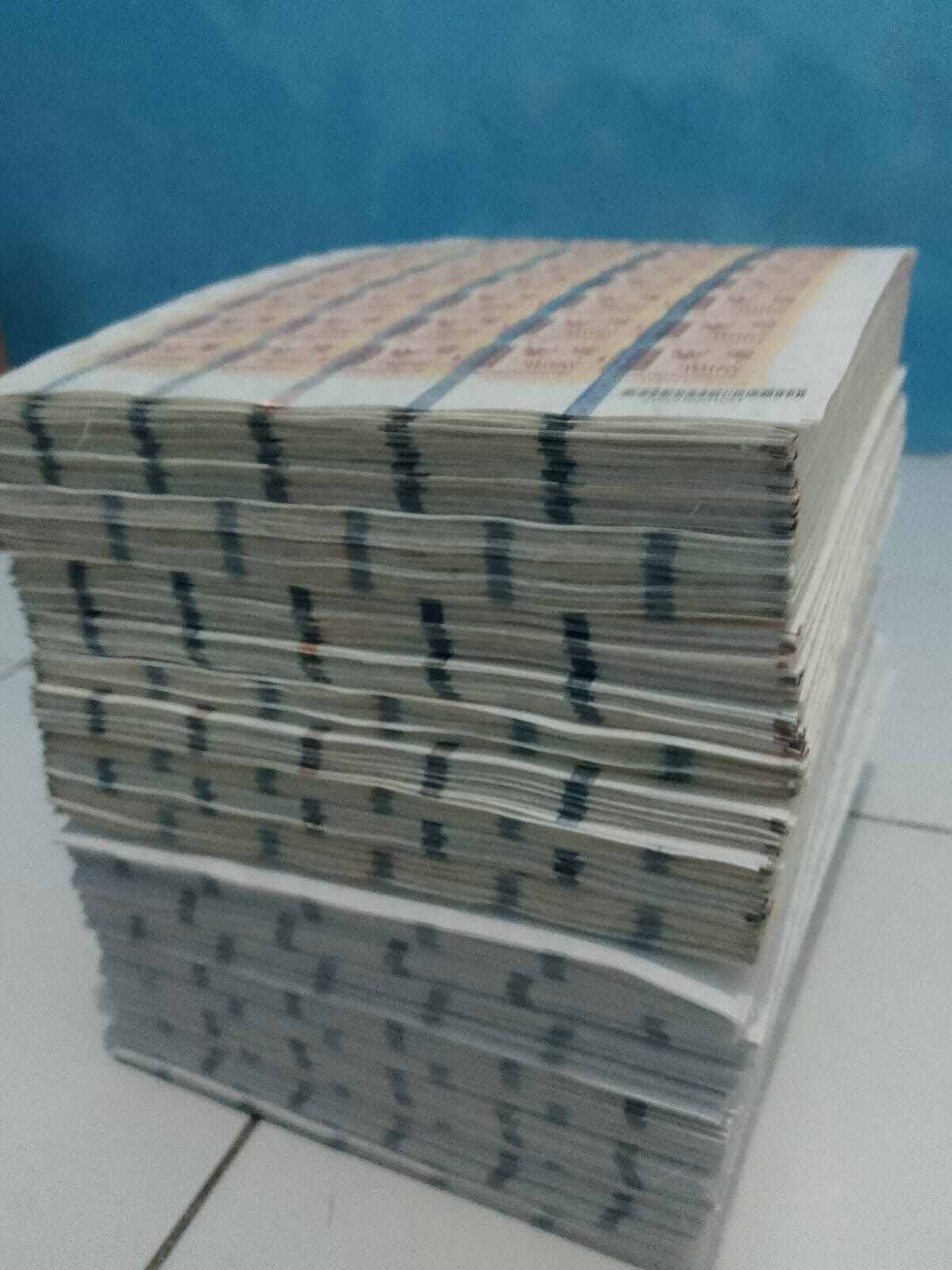 TERMURAH Se-Indonesia....!!!! Isi-50pc/1-lbr MATERAI 10000 ORIGINAL POS Asli Murah