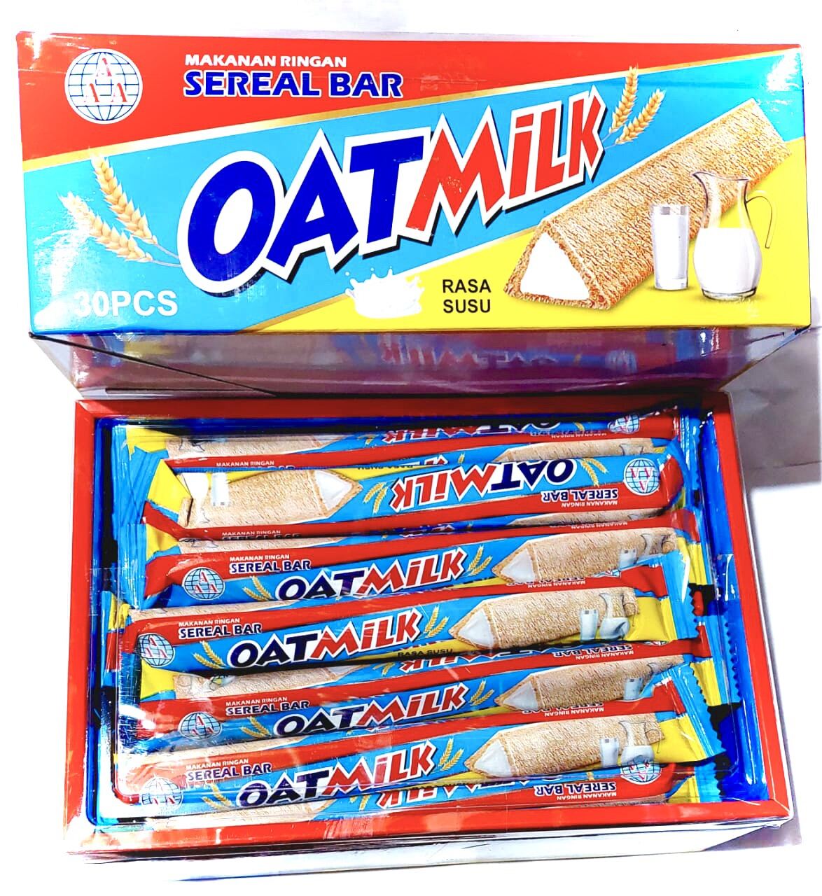 OATMILK Cereal Bar Rasa Susu ( 1 box isi 30 pcs ) Lazada Indonesia