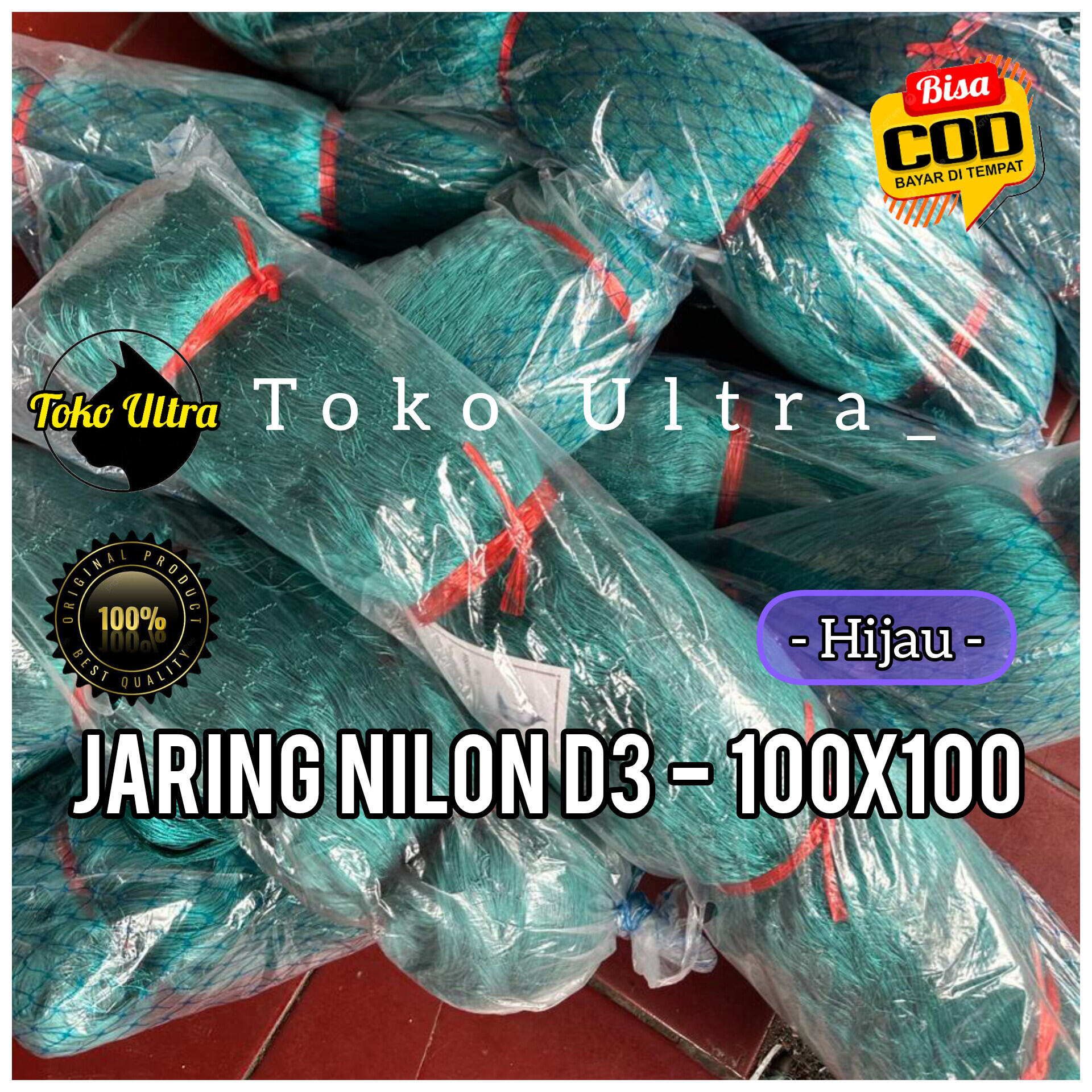 JARING NILON D3 100X100 / PUKAT NILON / JARING NILON 2 INCH / JARING ...