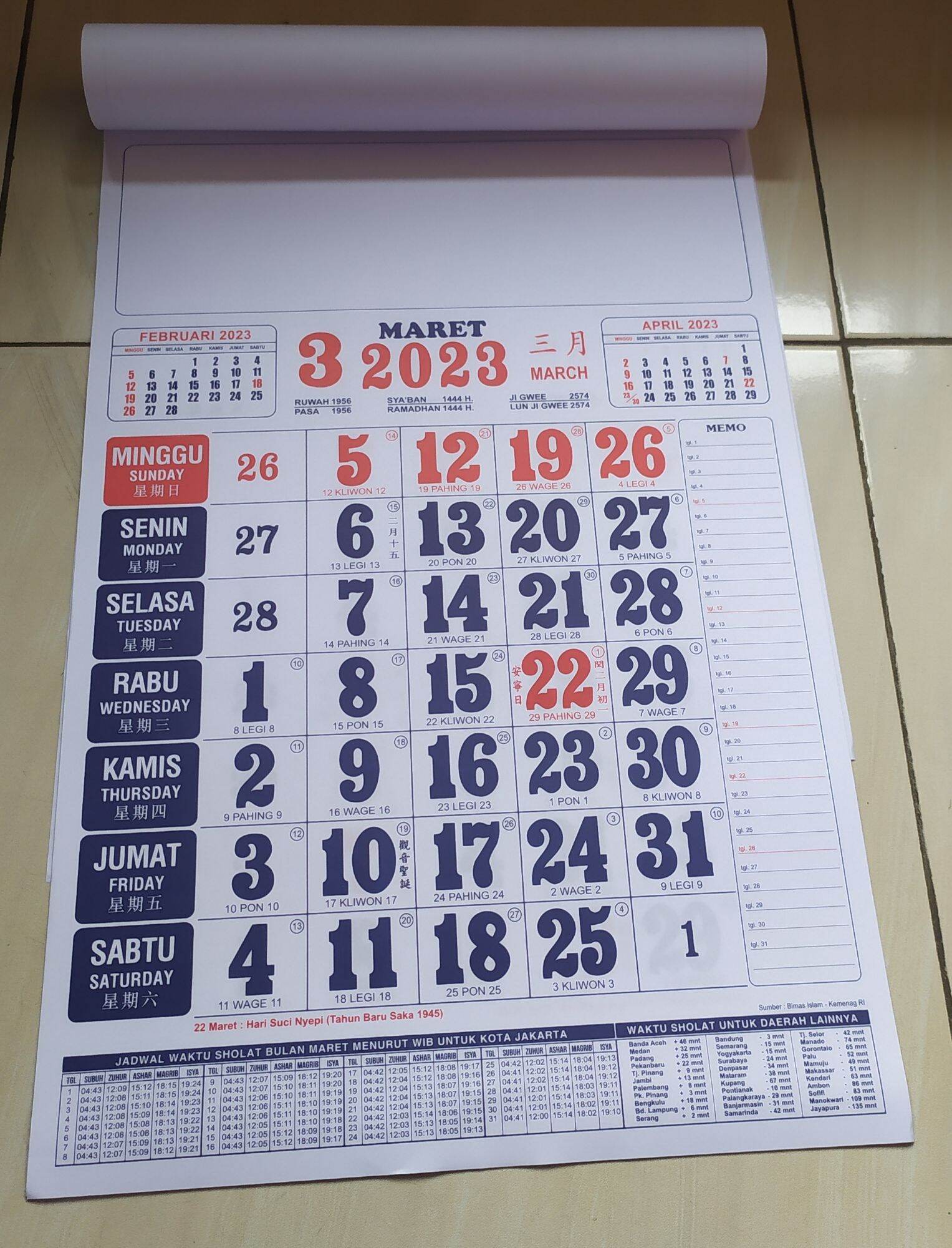 KALENDER KERJA STANDAR TAHUN 2023 | Lazada Indonesia