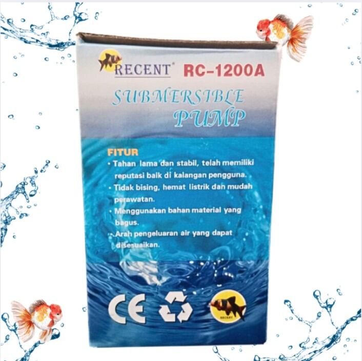 RECENT RC 1200A Pompa Aquarium Aquascape