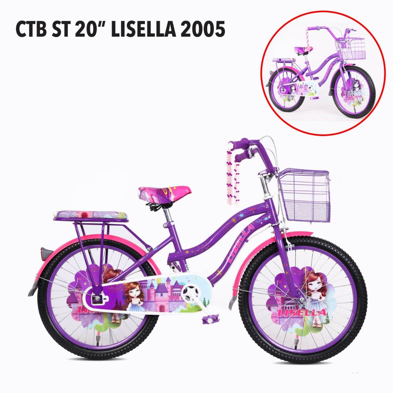 Sepeda Mini Anak Perempuan Ukuran 20 Inch sesuai gambar anak 7 sd remaja Lisela 20 Harga 665,000 rupiah*Gratis Ongkir