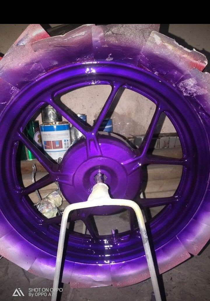 CAT CANDY TONE VIOLET CAT TRANPARAN CAT MOTOR DAN MOBIL CAT ANTI PUDAR