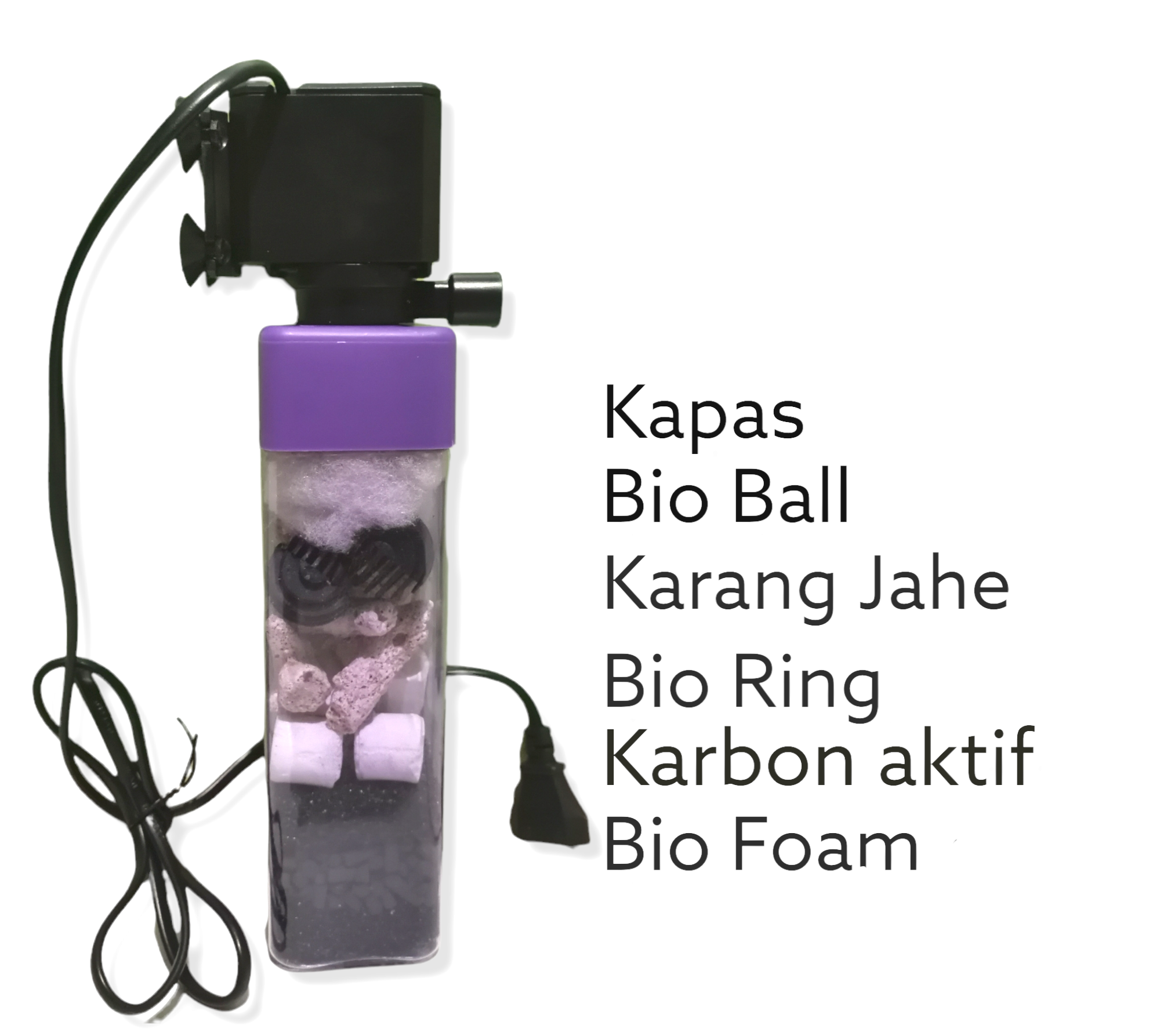 Filter Aquarium Super Jernih Internal Filter Susun Aquarium Aquascape