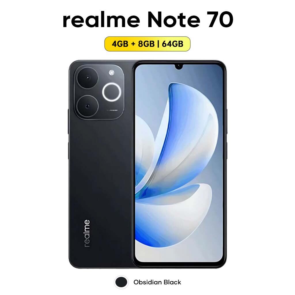 Official Store] realme Note 70 UNISOC T7250 Chipset — Garansi