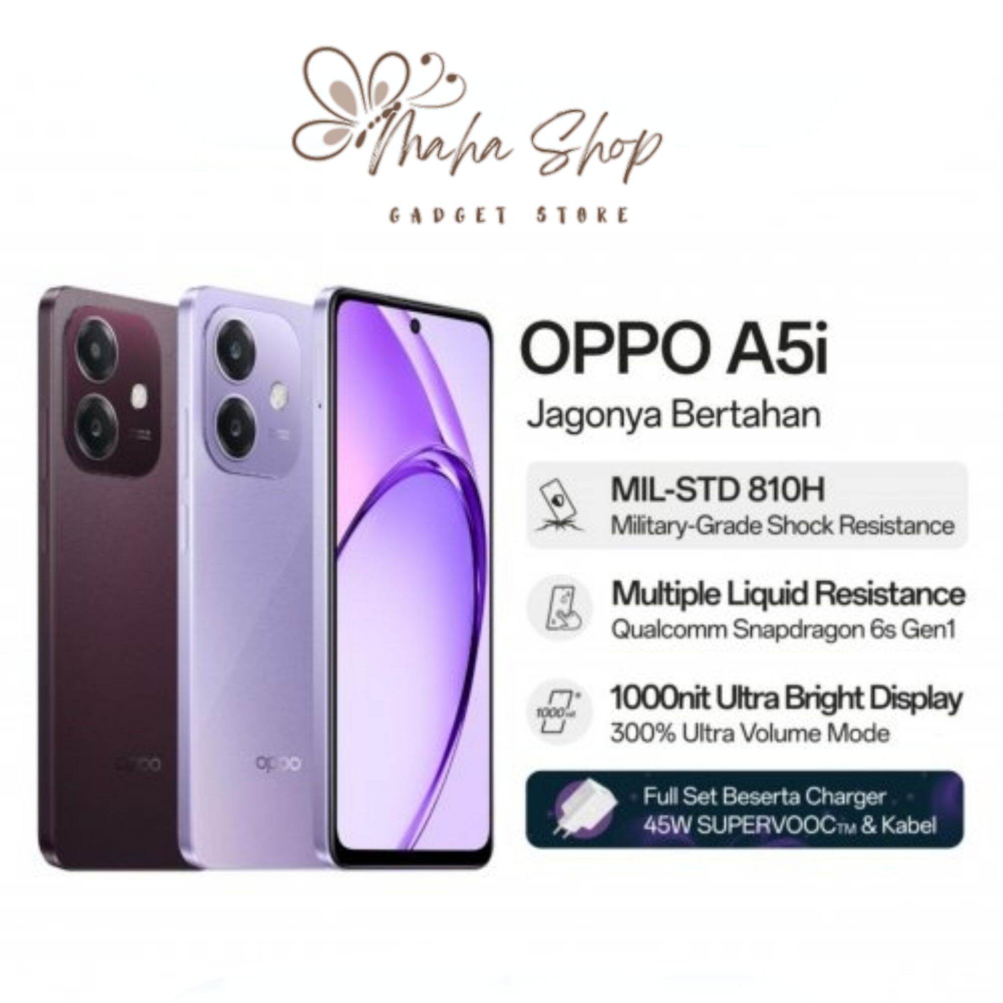 Oppo a5i 4/128GB official warranty Harga  1,595,000 Ringgit*Penghantaran Percuma