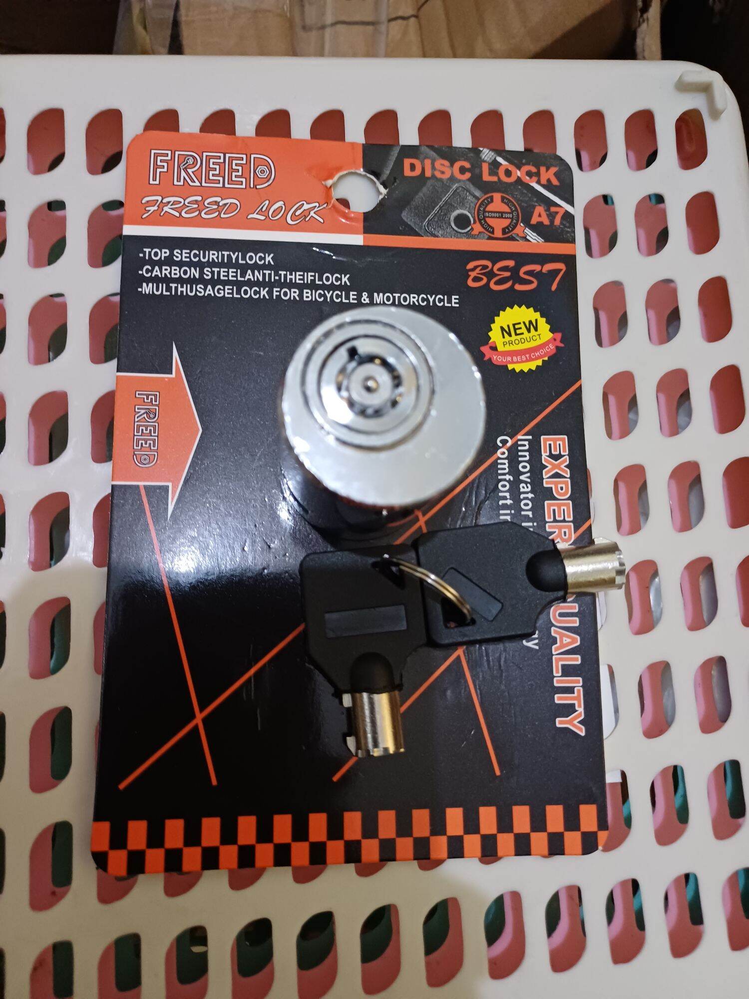 Round Motorbike Padlock, New Model, Round Motorbike Disc Padlock Harga 25,000 rupiah*Gratis Ongkir