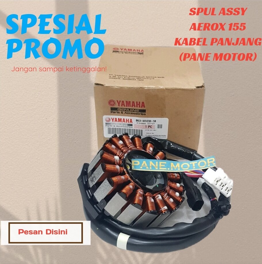 SPUL SPULL STATOR ASSY AEROX 155 20172019 LAMA ORISINIL YGP B63H1410