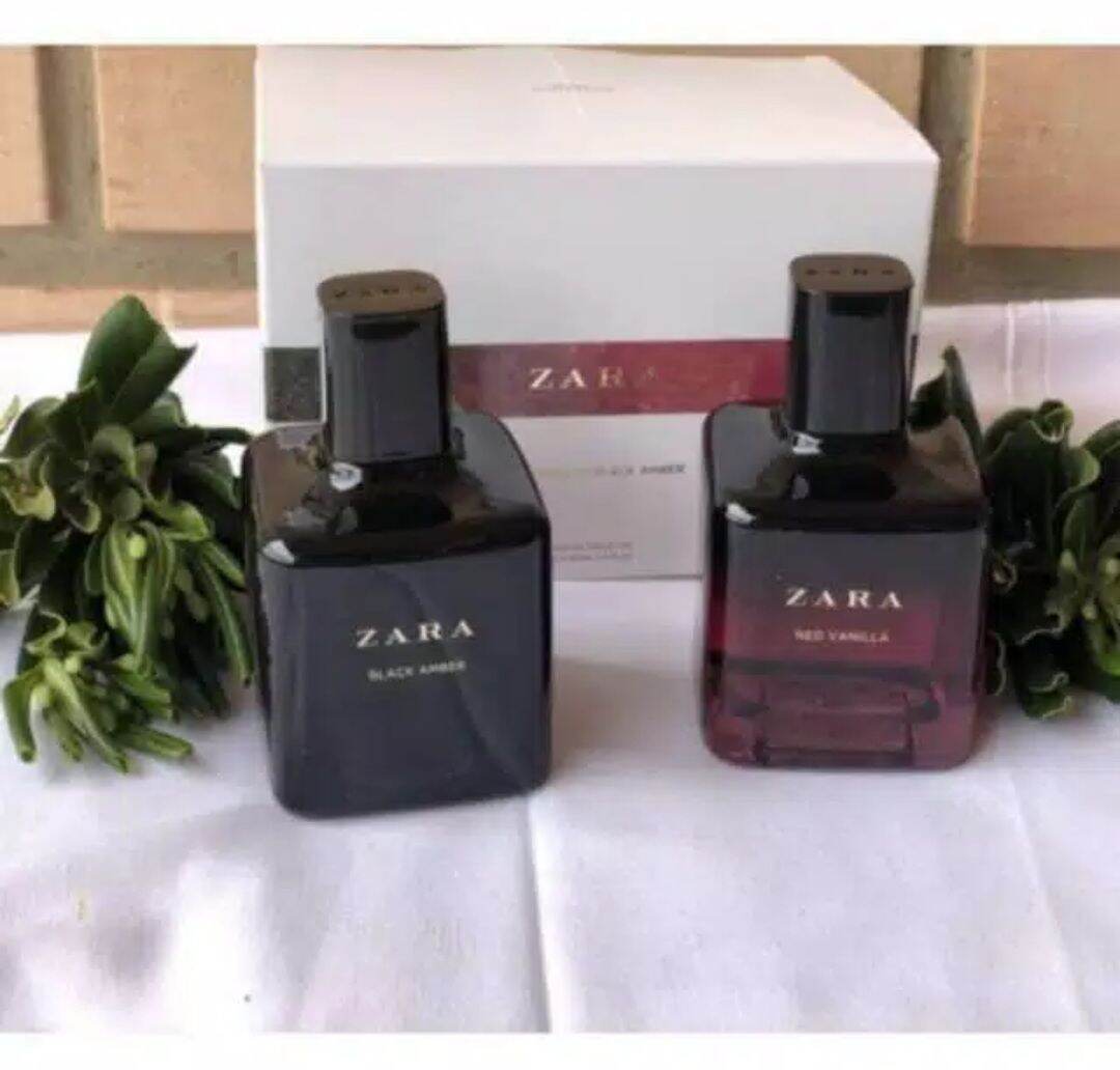 PAKET HEMAT Parfum Zara Red Vanilla 100ml Black Amber 100ml