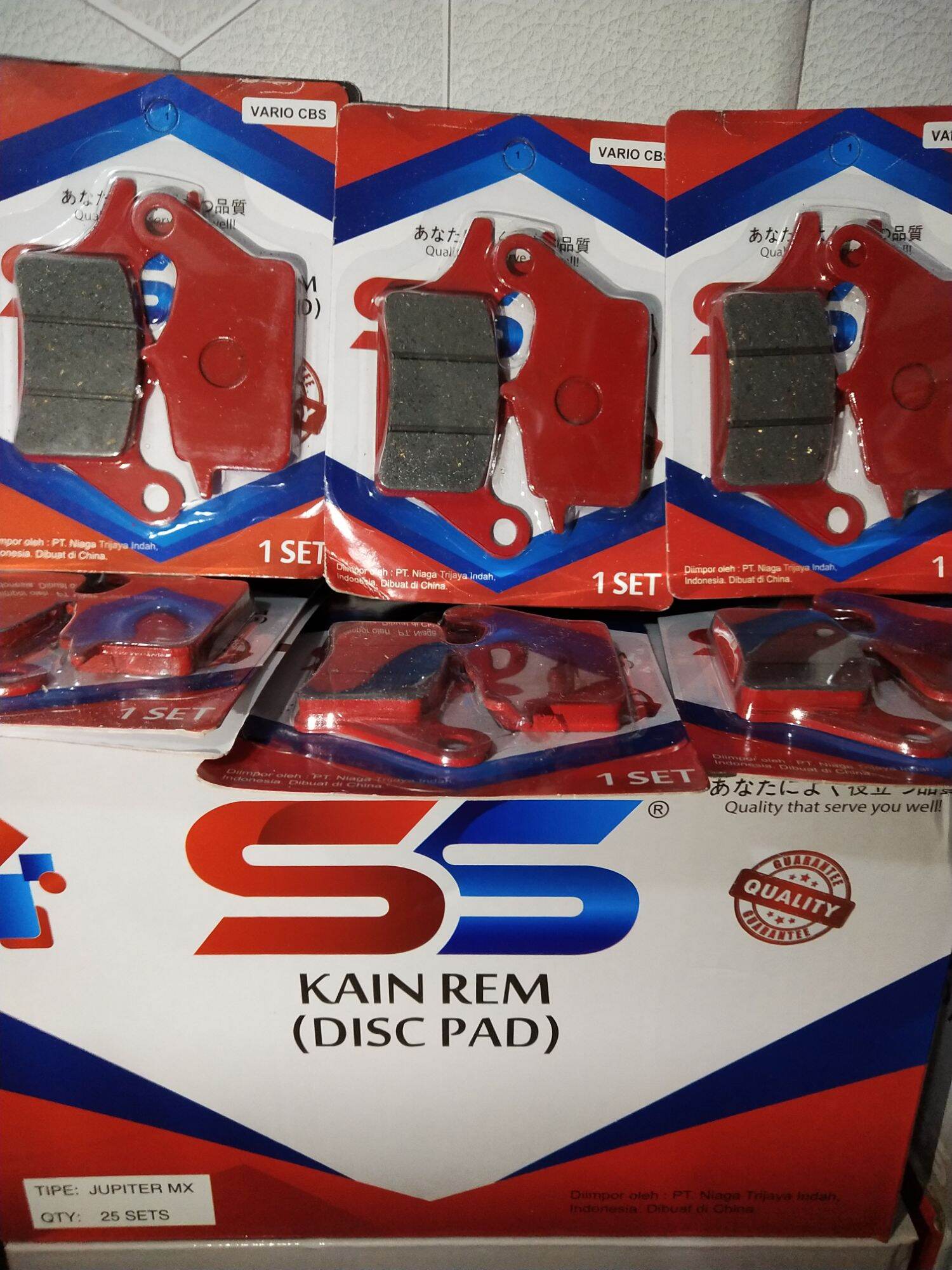 Pcs Adv Discpad Ss Monero Kampas Cakram Kain Rem Motor Disc Pad