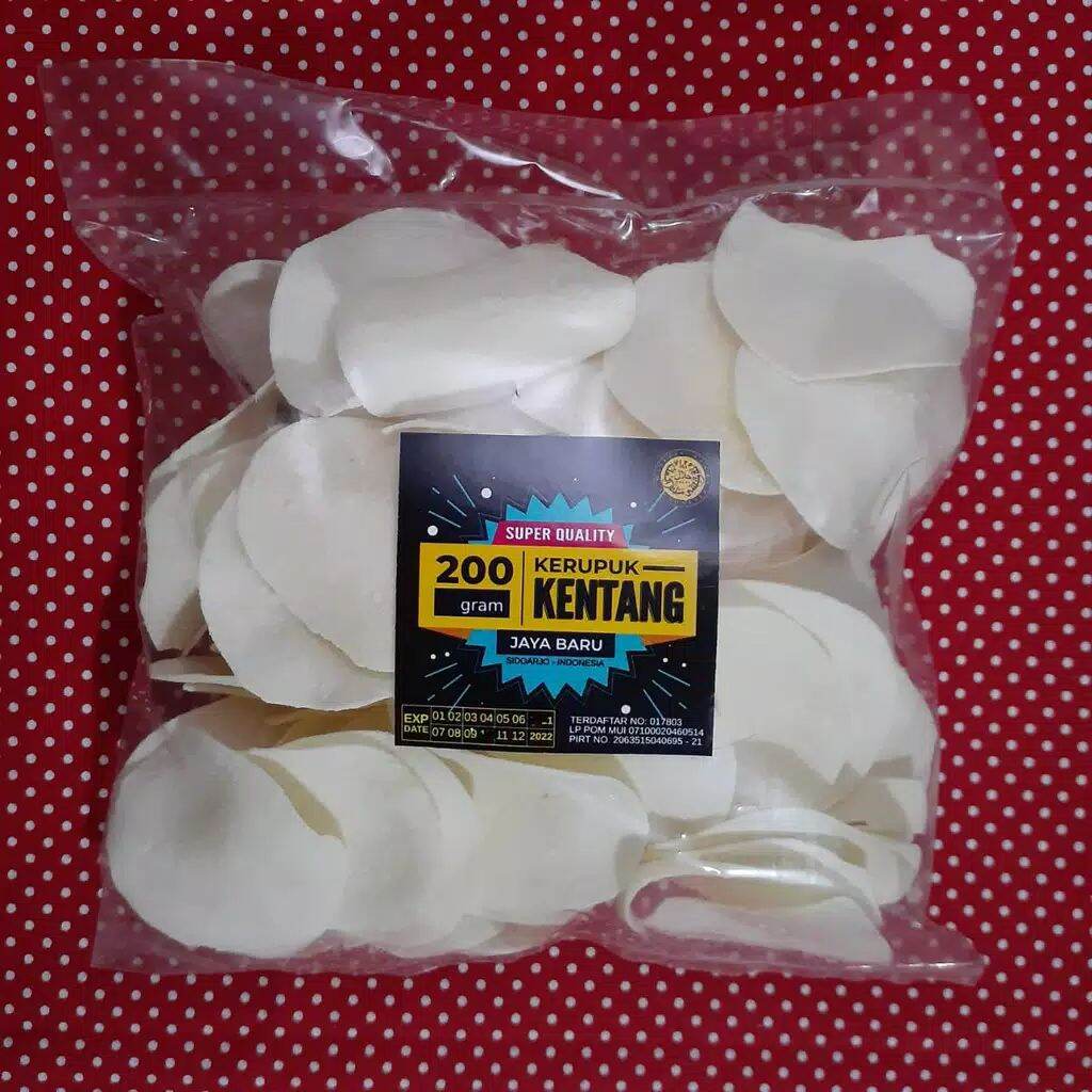 Kerupuk Kentang Putih Super Jaya Baru Krupuk Potato Rasa Enak Renyah