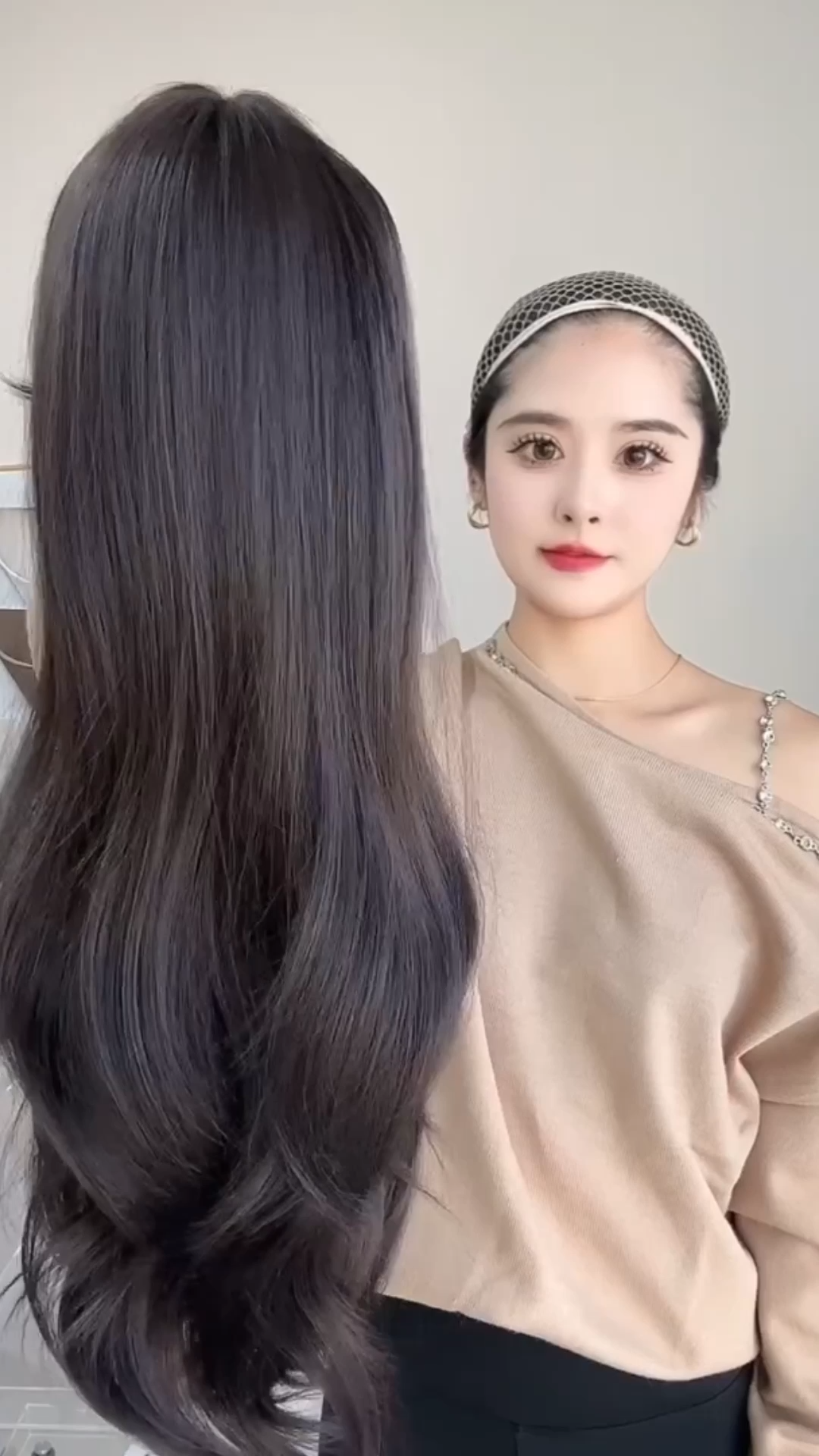AEGYOSHOPPE TS101X full wig korea rambut palsu satu kepala 70 cm