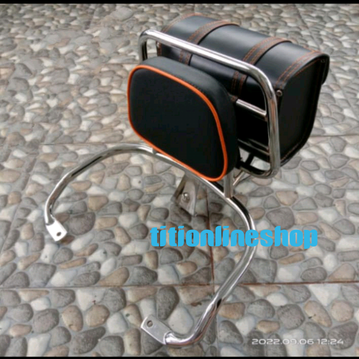Uwinfly T3 Back Rack+ Sandaran+ Side Bag Harga 550,000 rupiah*Gratis Ongkir