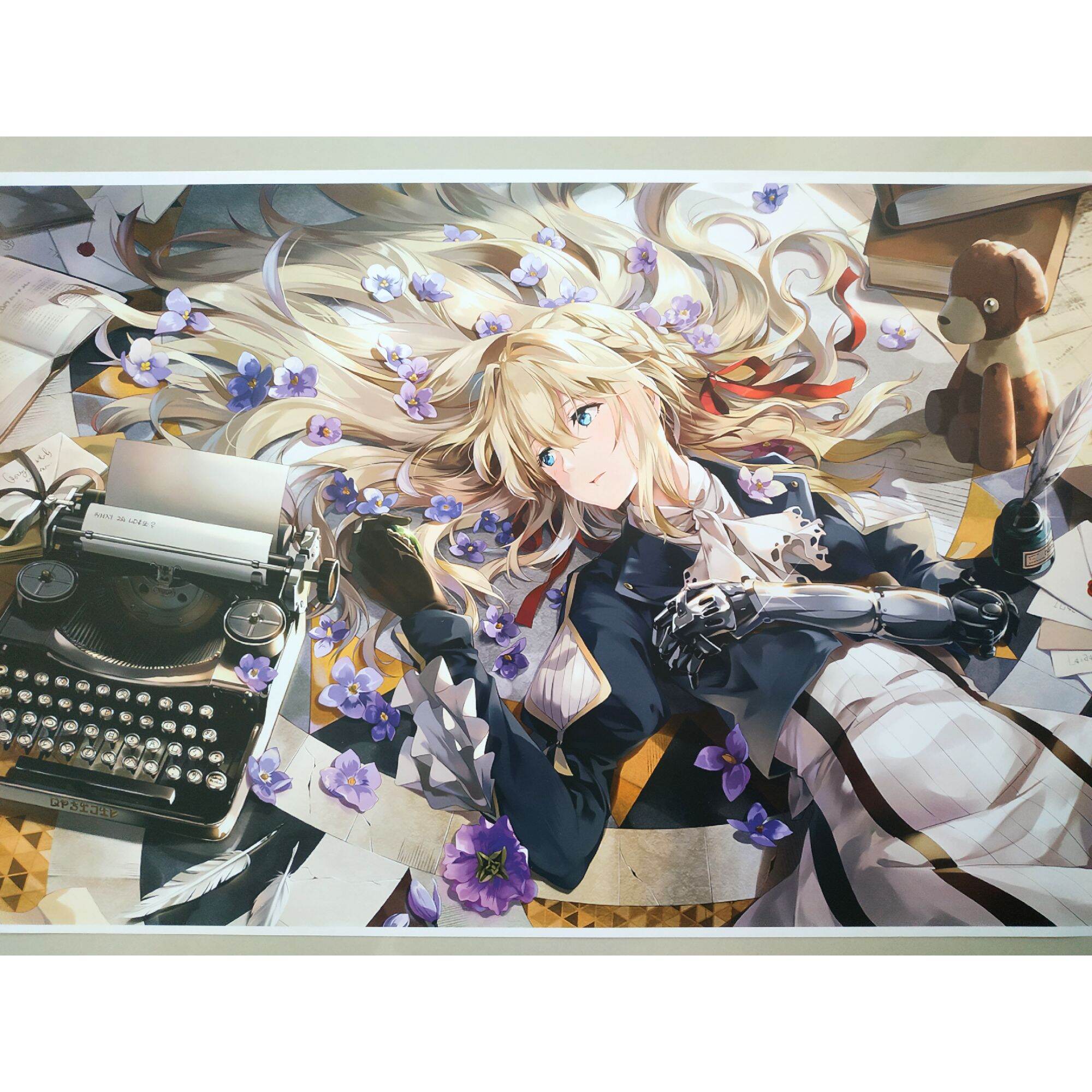Hofarkows Targa In Metallo Violet Evergarden 20x30 Cm – Poster Decorativo Per Bar, Pub, Cameretta. Facile Da Appendere, Angoli Arrotondati.
