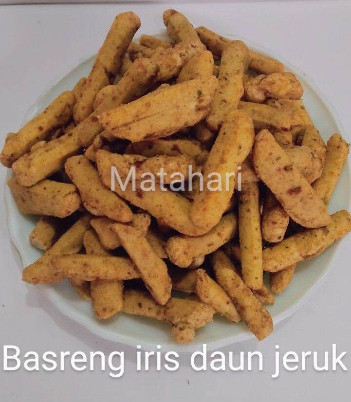 basreng iris pedas daun jeruk 1kg/basreng pedas/basreng iris balado ...