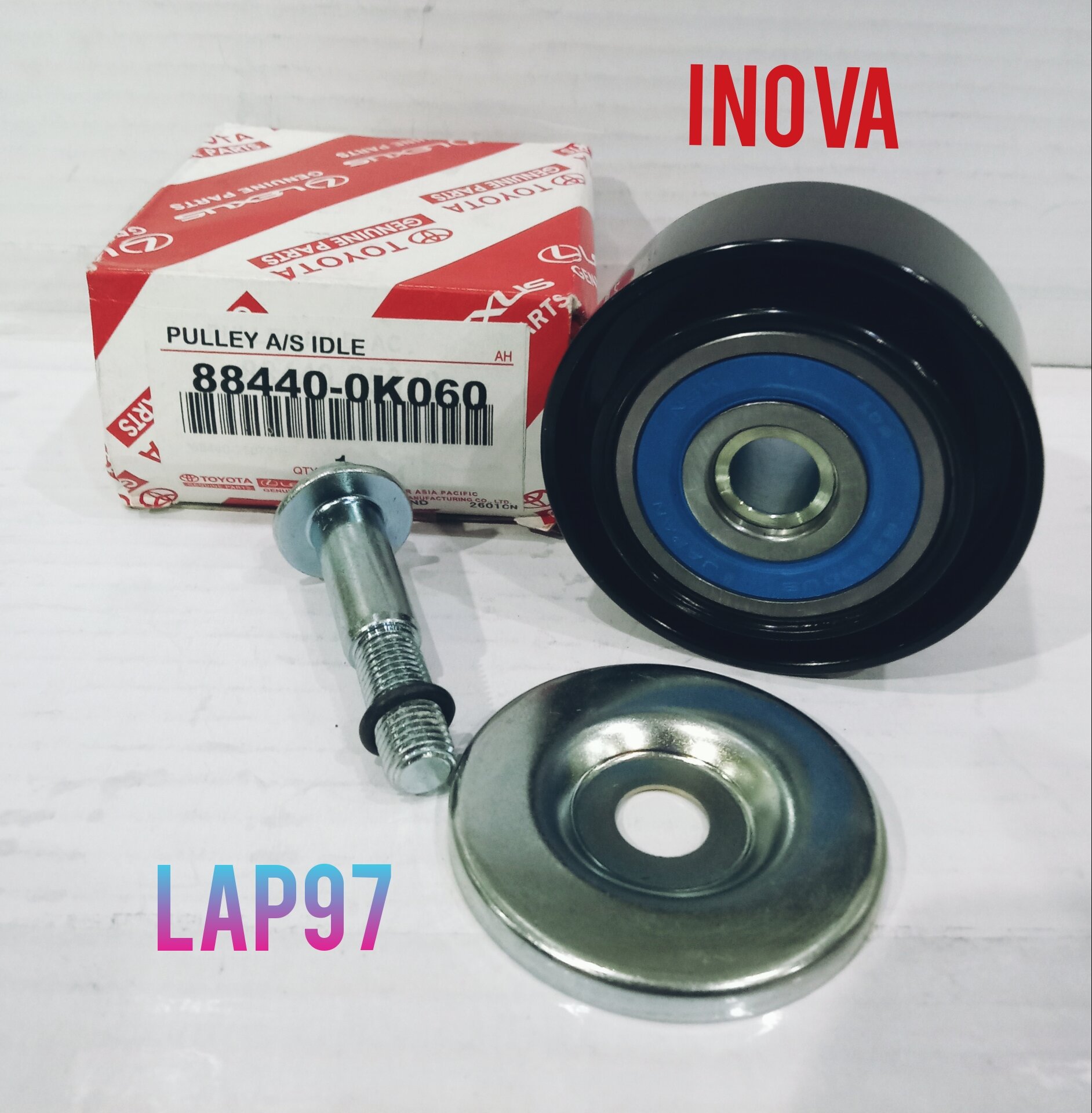 bearing pulley tensioner fan belt Innova pully idle AC Innova bensin