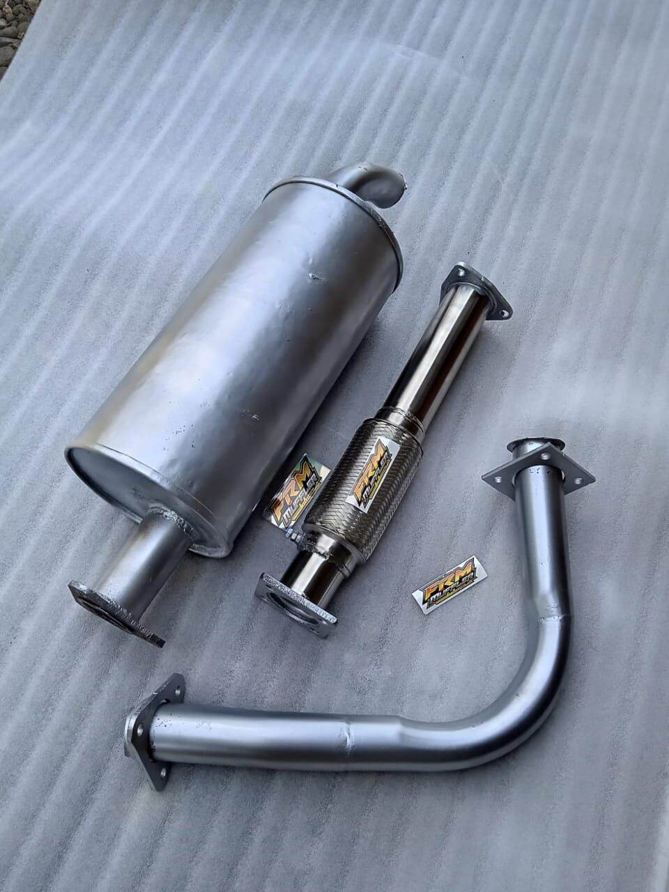 Knalpot Full Set Canter Dan Leher Canter Original Frm Racing Muffler