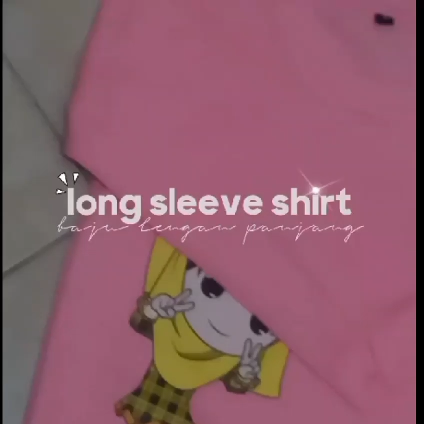 kaos atasan oblong anak perempuan lengan panjang motif barbie star