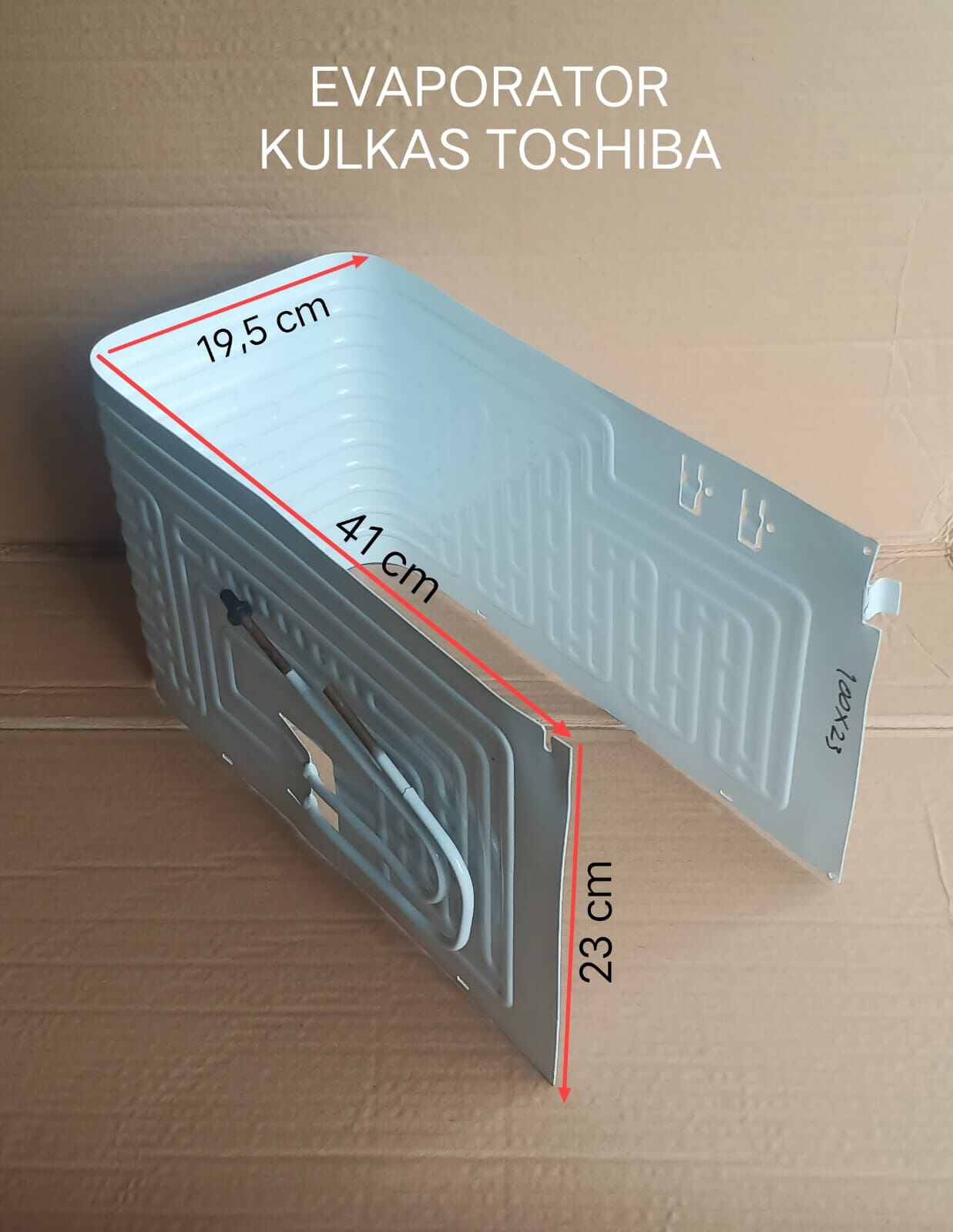 Evap Evaporator Kulkas 1 Pintu Toshiba Panjang Total 100 x 23 cm