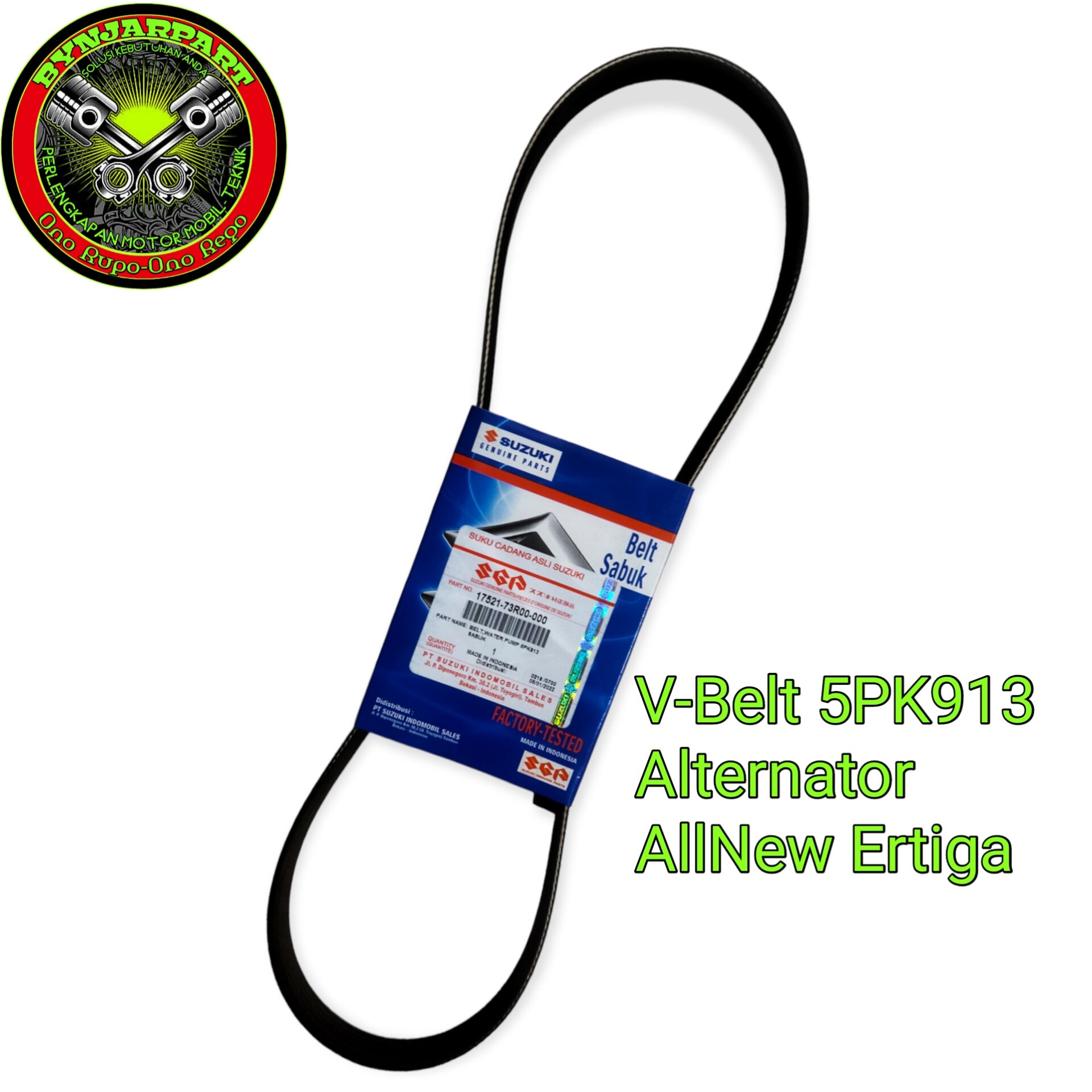 FAN BELT ALTERNATOR 5PK913 SUZUKI NEW ERTIGA ALL NEW ERTIGA(1752173R00