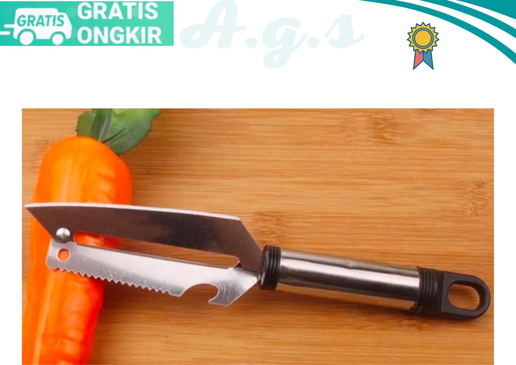 Pengupas Sayur Dan Buah Serbaguna - Pengupas Buah Dan Sayur Stainless