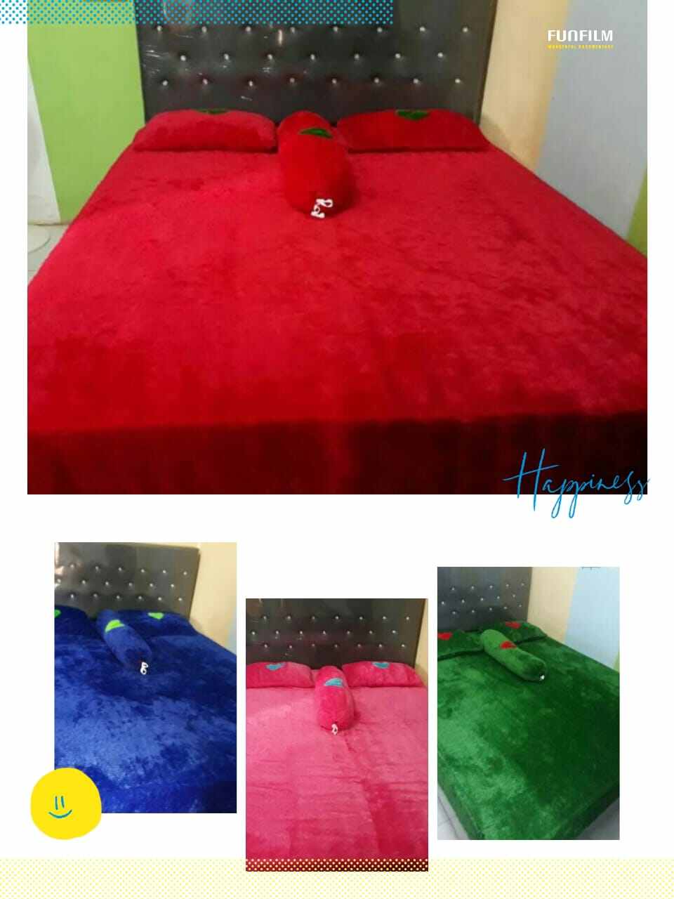 Sprei Bulu Rasfur No1 Uk 180x200 cm Sprei saja