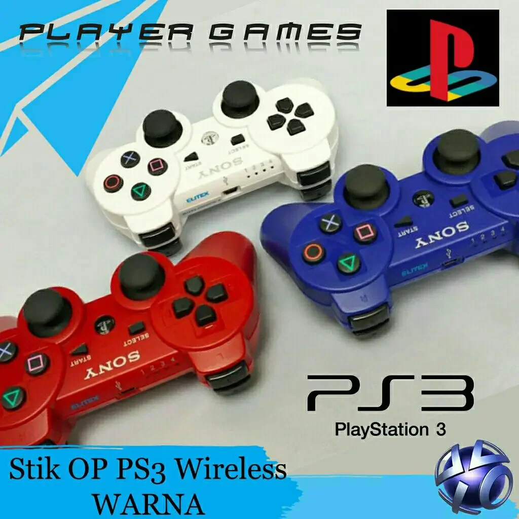 STIK PS 3 ORIGINAL PABRIK / STIK PS3 WIRELESS / JOYSTICK PLAYSTATION 3 / STICK PS3 WARNA BISA COD