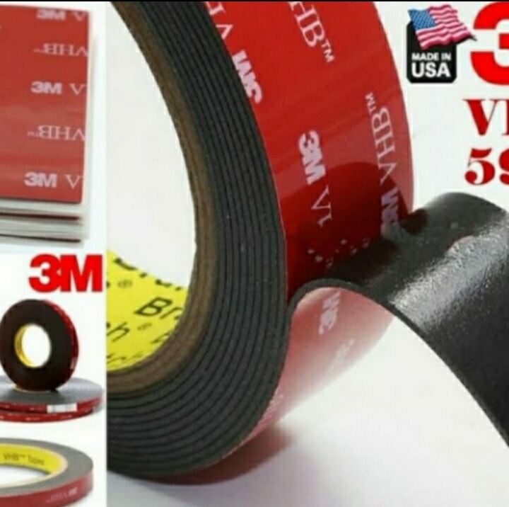 Double Tape Black 3MDouble Tape Hitam Double Tape super Kuat Super