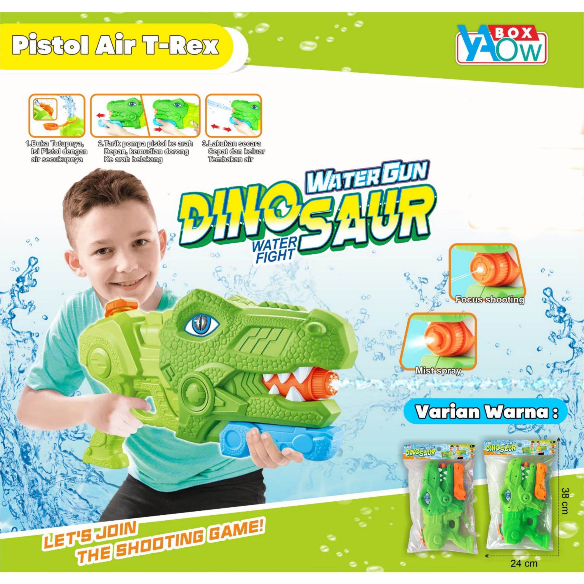 Dinosaurus water gun water fight pistol air trex Lazada Indonesia