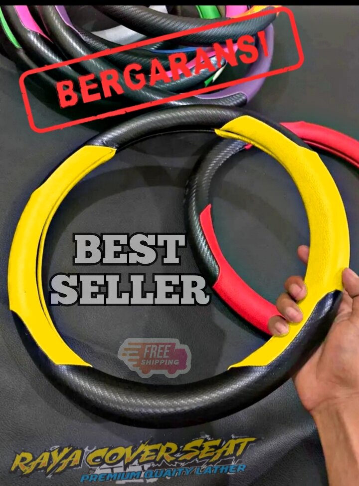 Sarung stir mobil toyota honda daihatsu nissan suzuki mitsubishi model simple elgan 2023 Harga 33,500 rupiah*Gratis Ongkir