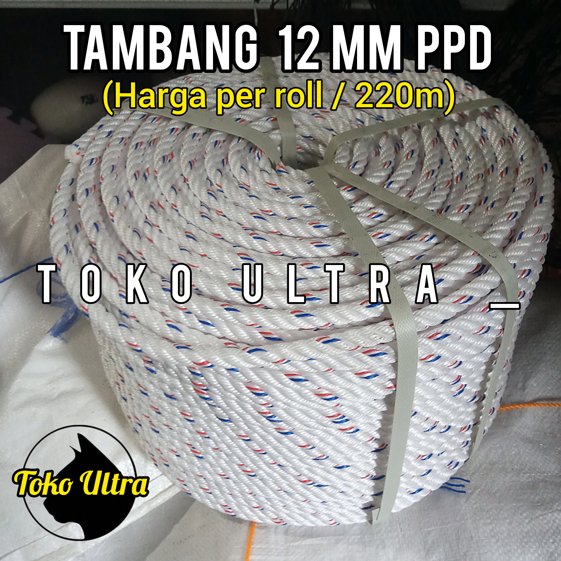 Tambang 12mm Ppd Tali 12 Mm Tampar 12mm Tambang Kapal Tambang